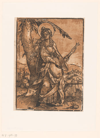 Saint Apollonia, anonymous, Hans Sebald Beham (attributed to), 1510 - 1550 Canvas Print