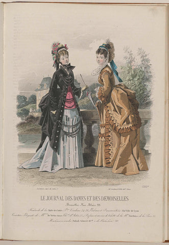 Journal des Dames et des Demoiselles, 15 November 1872, no. 1089B, Jules David (1808-1892), 1872 Canvas Print