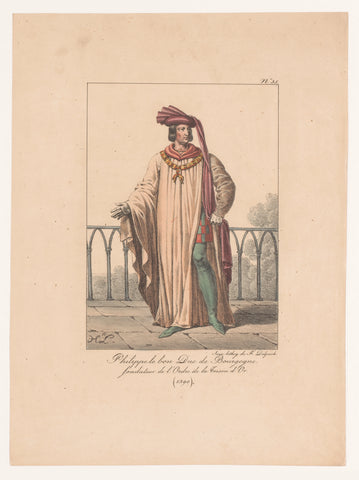 Philips de Goede, hertog van Bourgondië, Hippolyte Lecomte, 1820 Canvas Print