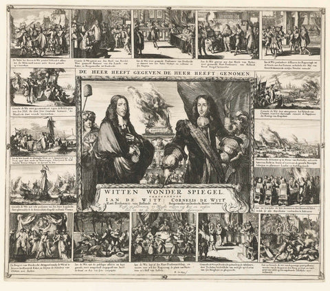 Witten Wonder Spiegel, 1675, Romeyn de Hooghe, 1675 Canvas Print