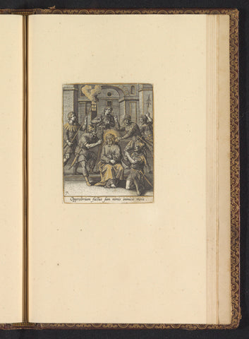 Mockery of Christ, Adriaen Collaert, c. 1580 - c. 1590 Canvas Print