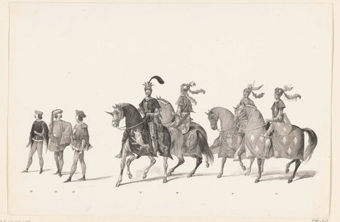 Parade nos 73-77, anonymous, 1840 Canvas Print