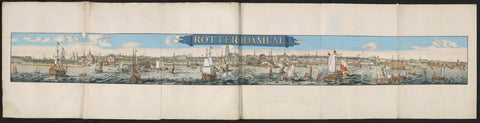 Profile of the city of Rotterdam, seen from the Meuse, Romeyn de Hooghe, 1783 Canvas Print