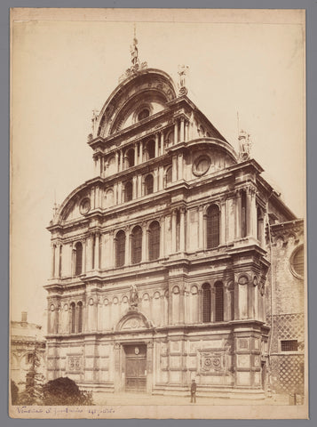 Façade of the San Zaccaria in Venice, anonymous, 1851 - 1900 Canvas Print