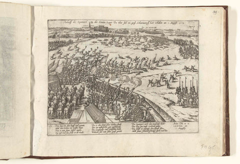 Battle of Rijmenam, 1578, Frans Hogenberg, 1578 - 1580 Canvas Print