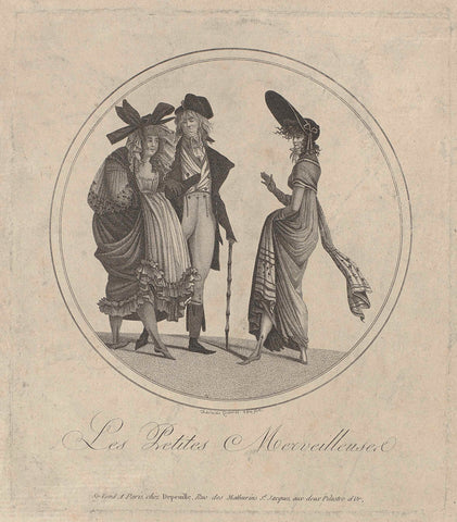 Les Petites Merveilleuses (Adelaide Queverdo, 1797) Canvas Print