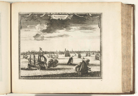 View of Rotterdam, 1726, anonymous, 1726 Canvas Print