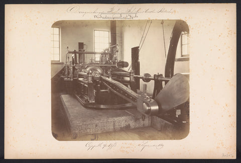 Lower steam pumping station with Vijzels / Cappelle aan den IJssel 4 September 1869, Jacobus van Gorkom jr., 1869 Canvas Print