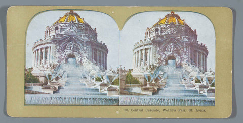 Artificial waterfall at the 1904 World's Fair in Saint Louis, anonymous, 1904 Canvas Print