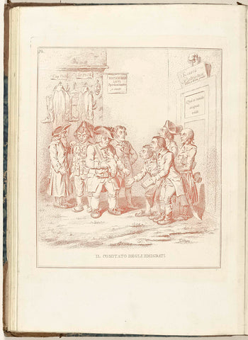 Committee for Emigrants, 1795, anonymous, 1799 Canvas Print