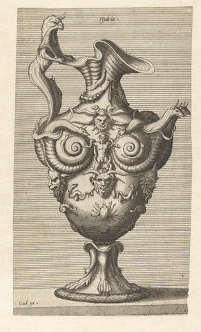 Hydria, Johannes of Lucas van Doetechum, 1563 Canvas Print