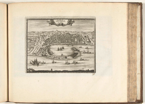 View of Messina, 1726, anonymous, 1726 Canvas Print