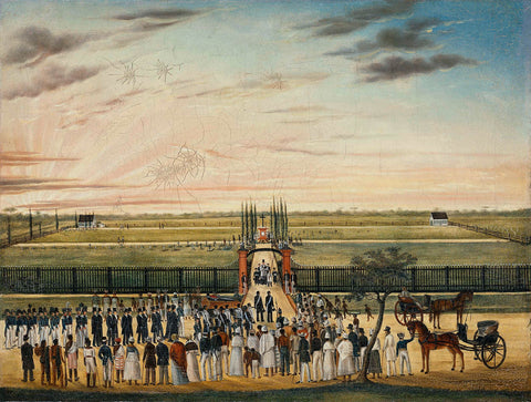 The Burial of Father Joannes Vitus Janssen (1803-43) at Paramaribo, anonymous, 1843 - 1845 Canvas Print