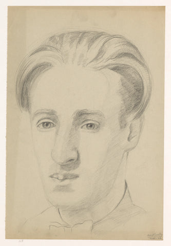 Self-portrait, May 1942, Cor van Teeseling, 1942 Canvas Print