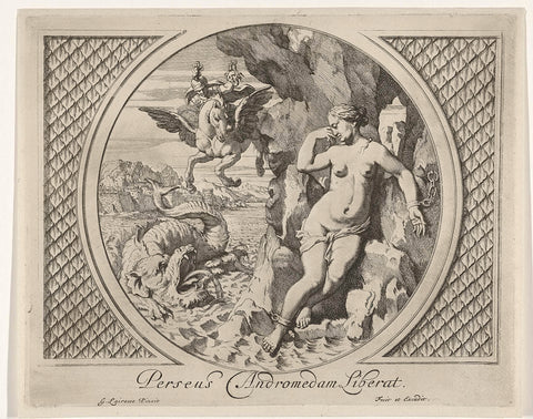 Perseus and Andromeda, Gerard de Lairesse, 1680 Canvas Print