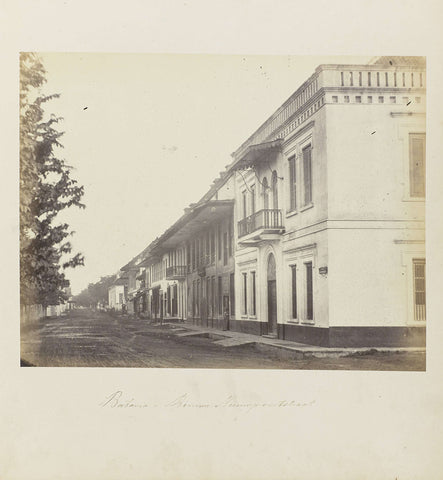 Batavia - Binnen Nieuwpoortstraat, Woodbury & Page, 1863 - 1866 Canvas Print