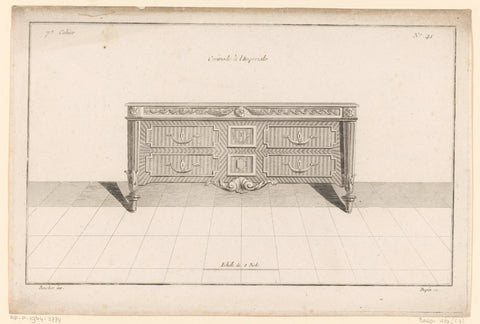 Chest of drawers with locks, Nicolas Dupin, 1772 - 1779 Canvas Print