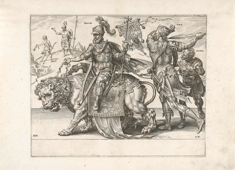 Triumph of David, Dirck Volckertsz. Coornhert, 1559 Canvas Print