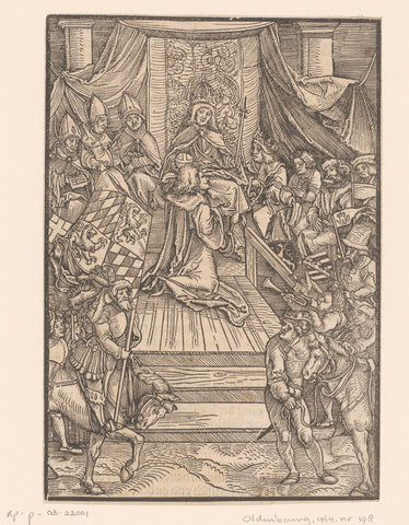 Belening van een vorst, anonymous, Hans Schäufelein, 1511 Canvas Print