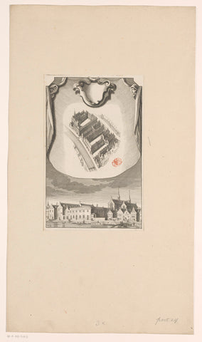 The St. Margaret's Monastery and the St. Peter's Chapel in Amsterdam, ca. 1544, anonymous, in or before 1760 Canvas Print