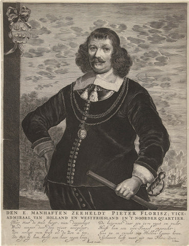 Portrait of Pieter Florisse, Pieter Holsteyn (II), in or after 1658 - 1684 Canvas Print