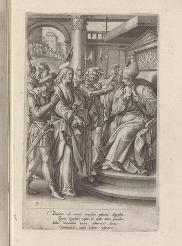 Christ for Caiaphas, Antonie Wierix (II), 1585 Canvas Print