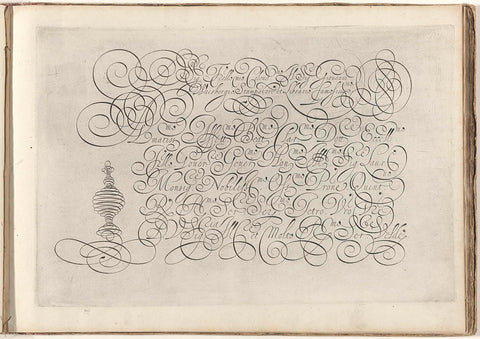 Schrijfvoorbeeld: Say. fr[at]ello mio (...), Simon Frisius, 1608 Canvas Print