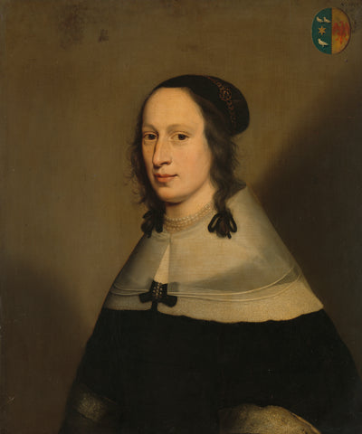 Portrait of Sophia van Overmeer, Wife of Adriaen van Persijn, Jan Jansz. Westerbaen (I), 1650 Canvas Print