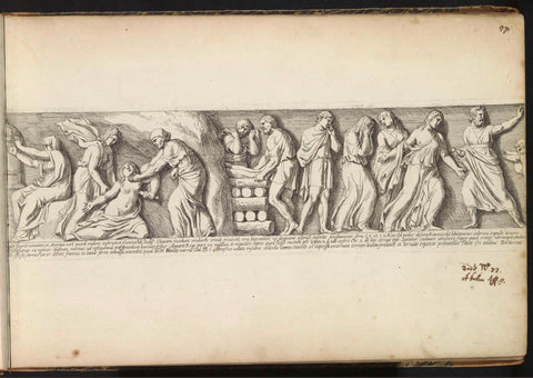 Relief with Triumphal Procession, François Perrier, 1645 Canvas Print