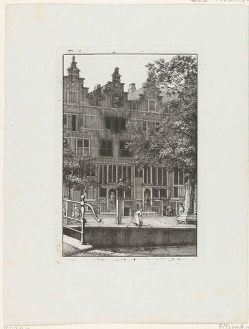 Burnt-out house on the Herengracht, 1683, anonymous, 1880 - 1882 Canvas Print