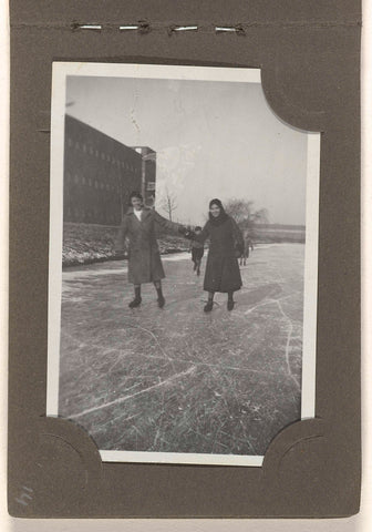 Speed skating, February 1933, anonymous, 1933 Canvas Print