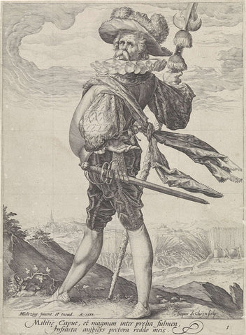 Colonel, Jacob de Gheyn (II), 1587 Canvas Print