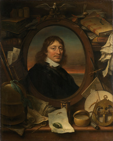 Gerard Pietersz Hulft (1621-56), First Councilor and Director-General of the Dutch East India Company, Govert Flinck, 1654 Canvas Print