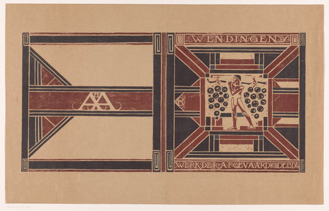 Cover design for: Wendingen, 1921, Richard Nicolaüs Roland Holst, 1921 Canvas Print