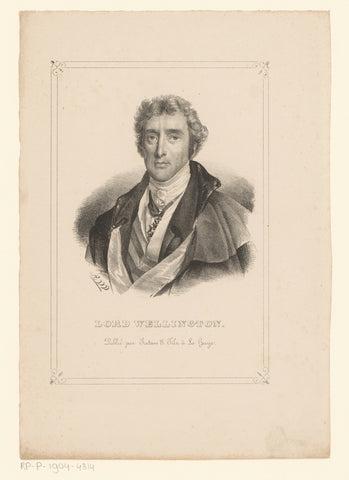 Portrait of Arthur Wellesley of Wellington, Anthonie van Volkom, 1838 Canvas Print