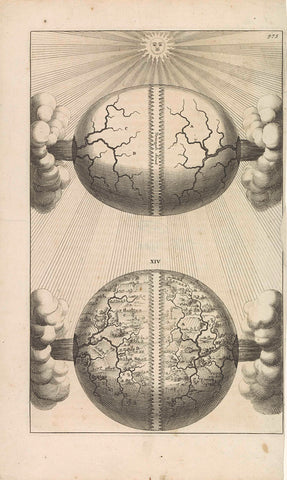 Two globes, anonymous, 1690 Canvas Print