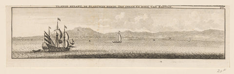 View of bantam bay, anonymous, 1714 Canvas Print