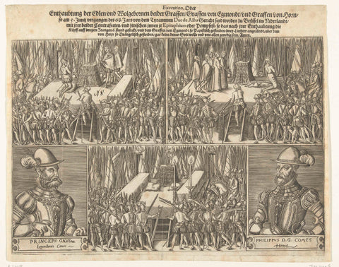 The Beheading of Egmont and Horne, Wolfgang Meyerpeck, 1568 Canvas Print