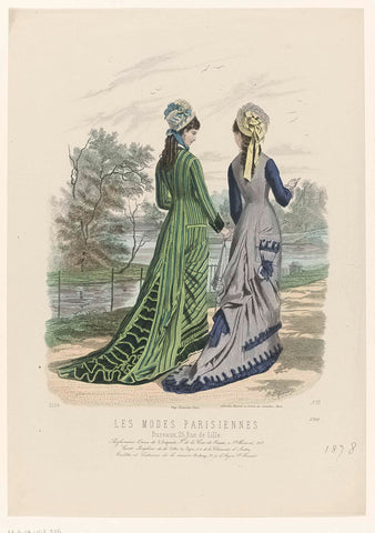 Les Modes Parisiennes, 1878, No. 1749 : Parfumerie Oriza de L. Legrand (...), P. Deferneville, 1878 Canvas Print