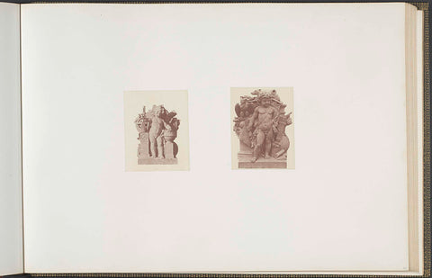 Plaster models for sculptures at the Palais du Louvre: left 