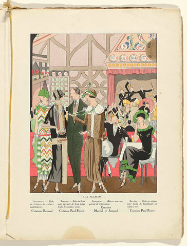 Art - Goût - Beauté, Feuillets de l' élégance féminine, Janvier 1924, No. 41, 4e Année, p. 13, anonymous, 1924 Canvas Print