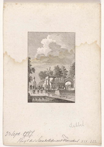 Vlucht van patriotten uit Franeker, 1787, Reinier Vinkeles (I), 1783 - 1795 Canvas Print