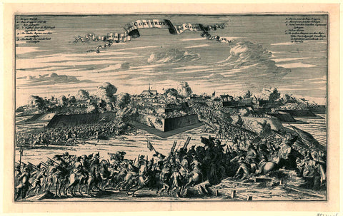 The Conquest of Coevorden, 1672, anonymous, 1675 - 1677 Canvas Print