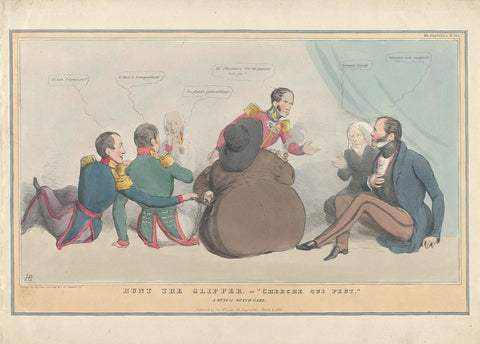 Cartoon on King Leopold, 1832, John Doyle, 1832 Canvas Print