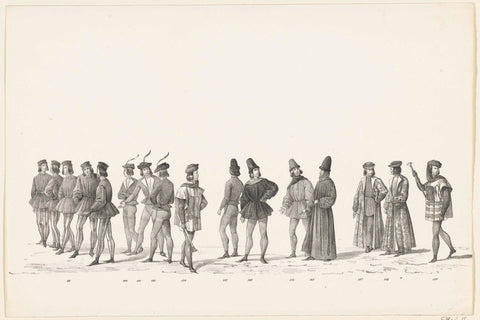 Parade nos 99-108, anonymous, 1840 Canvas Print