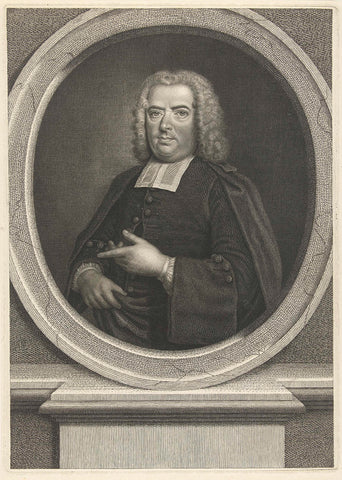 Portrait of Petrus Hollebeek, Philippus Endlich, 1746 Canvas Print