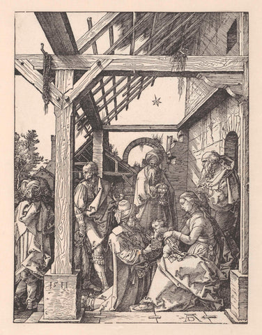 The Adoration of the Kings, Albrecht Dürer, 1511 Canvas Print