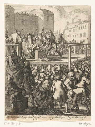 Beheading of the Duke of Monmouth, 1685, Jan Luyken, 1689 Canvas Print