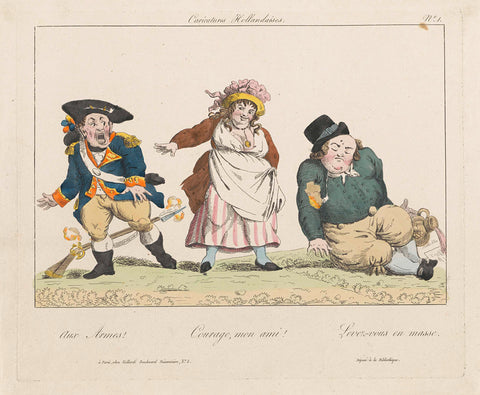 Cartoon on the Dutch (nr. 1), 1795 / 1814, anonymous, 1814 Canvas Print