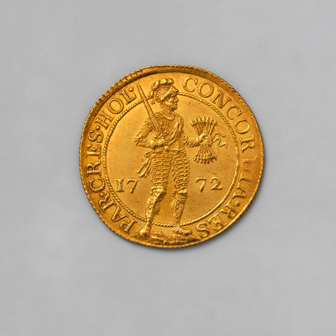 Dutch double gold ducat, 1772, Province of Holland, 1772 Canvas Print